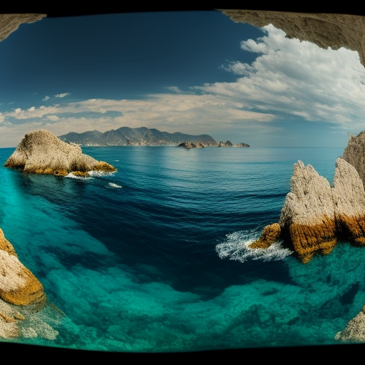 Panoramic view of the Adriatic Sea