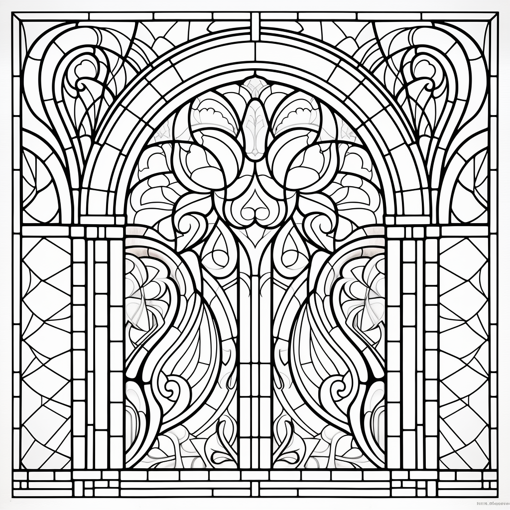 Adult Coloring Page Zendoodle Pattern