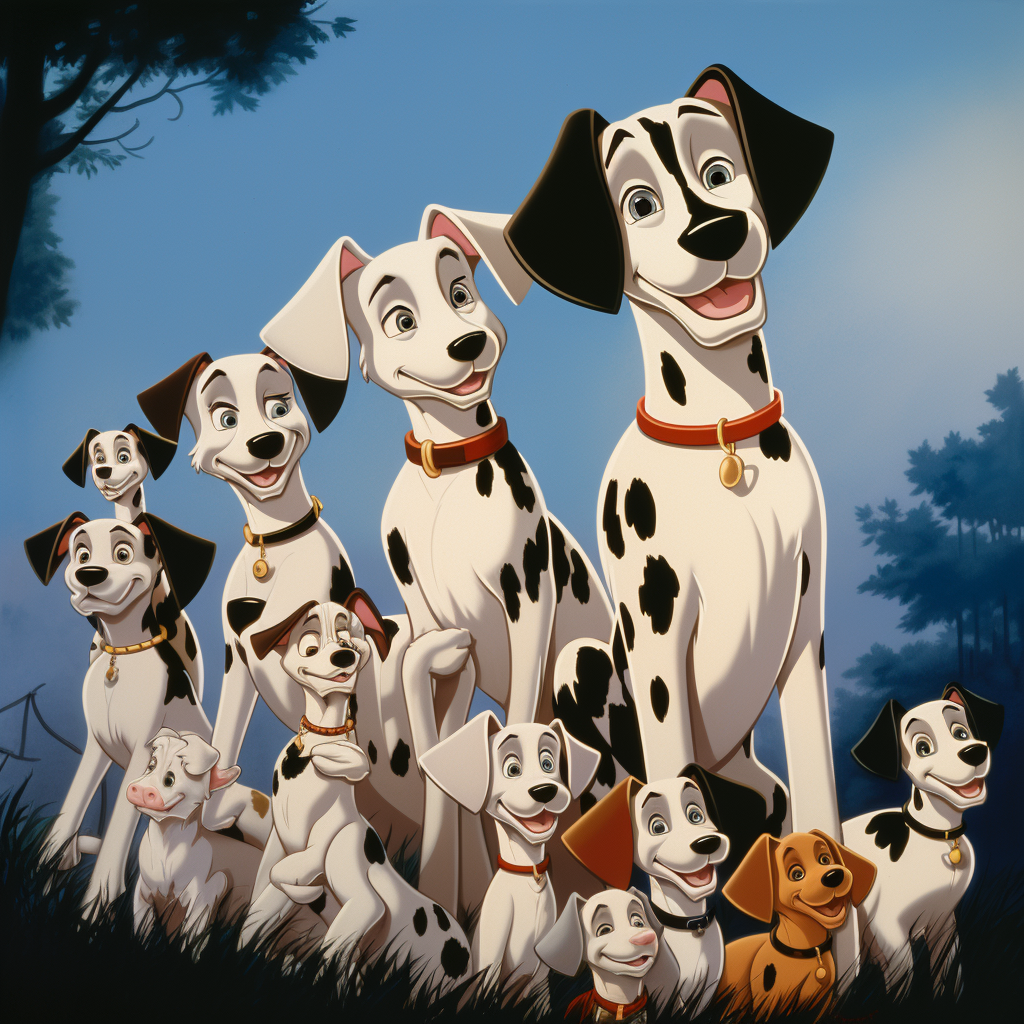 Adult Dalmatians in Disney Animation