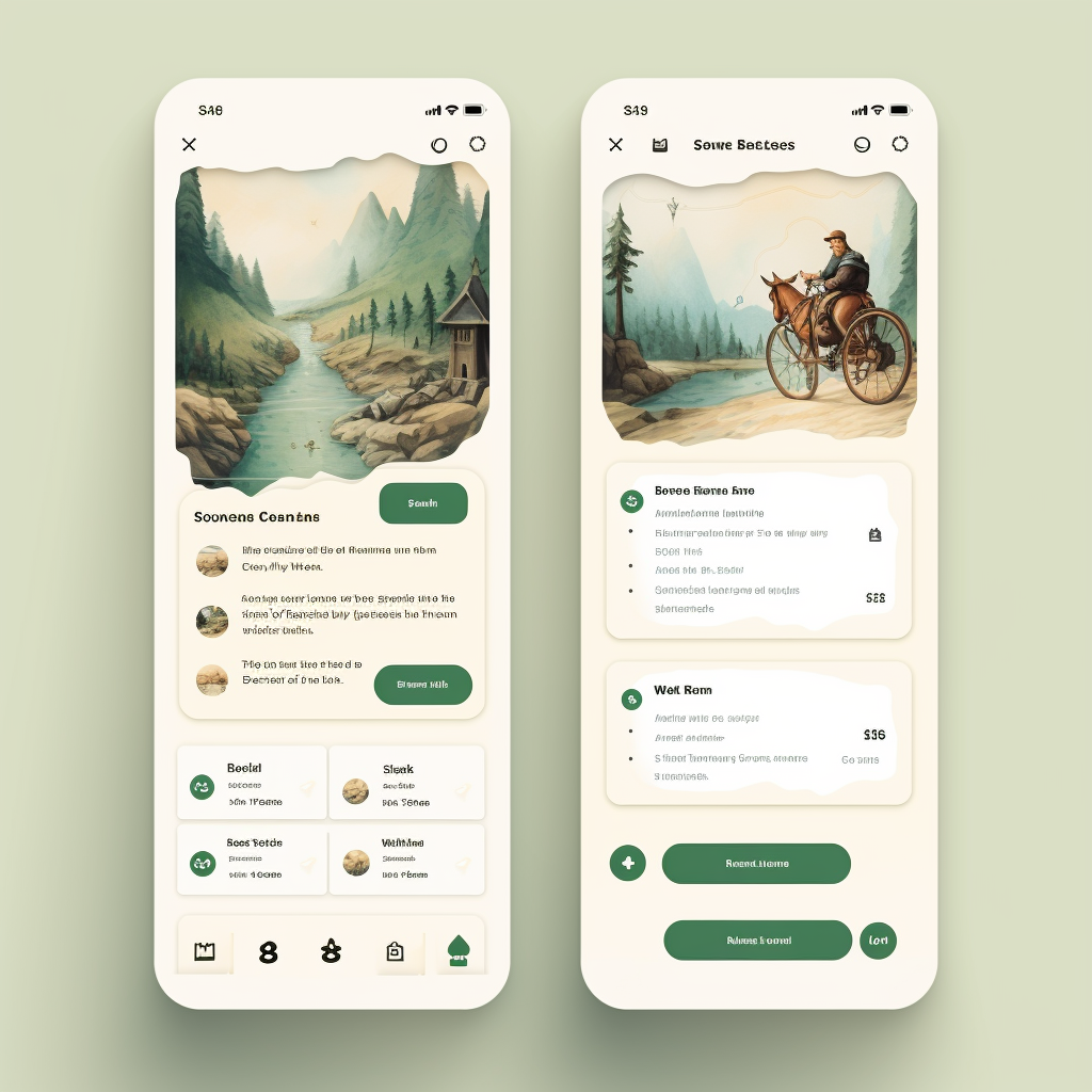 Adventure App Front Page Design