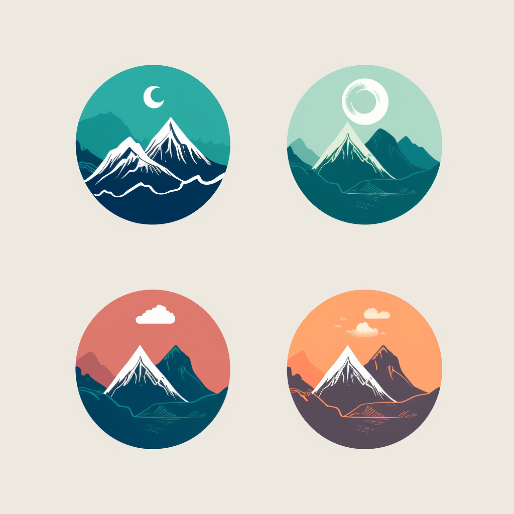 Adventure Exploration Mountains Logo