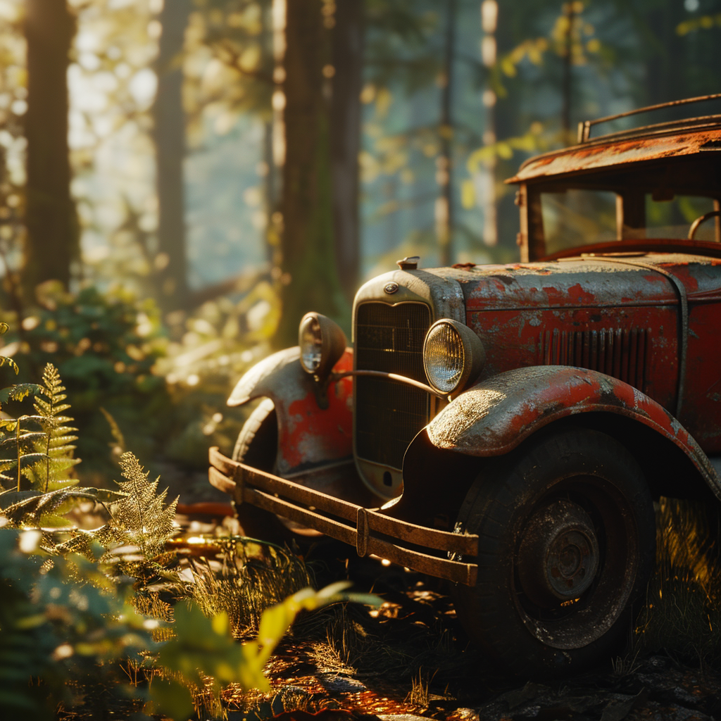 Tuning Car in Enchanting Forest