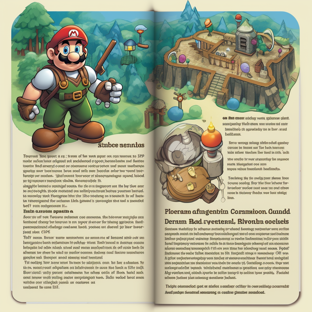 Adventure Guild Manager 64 game manual image