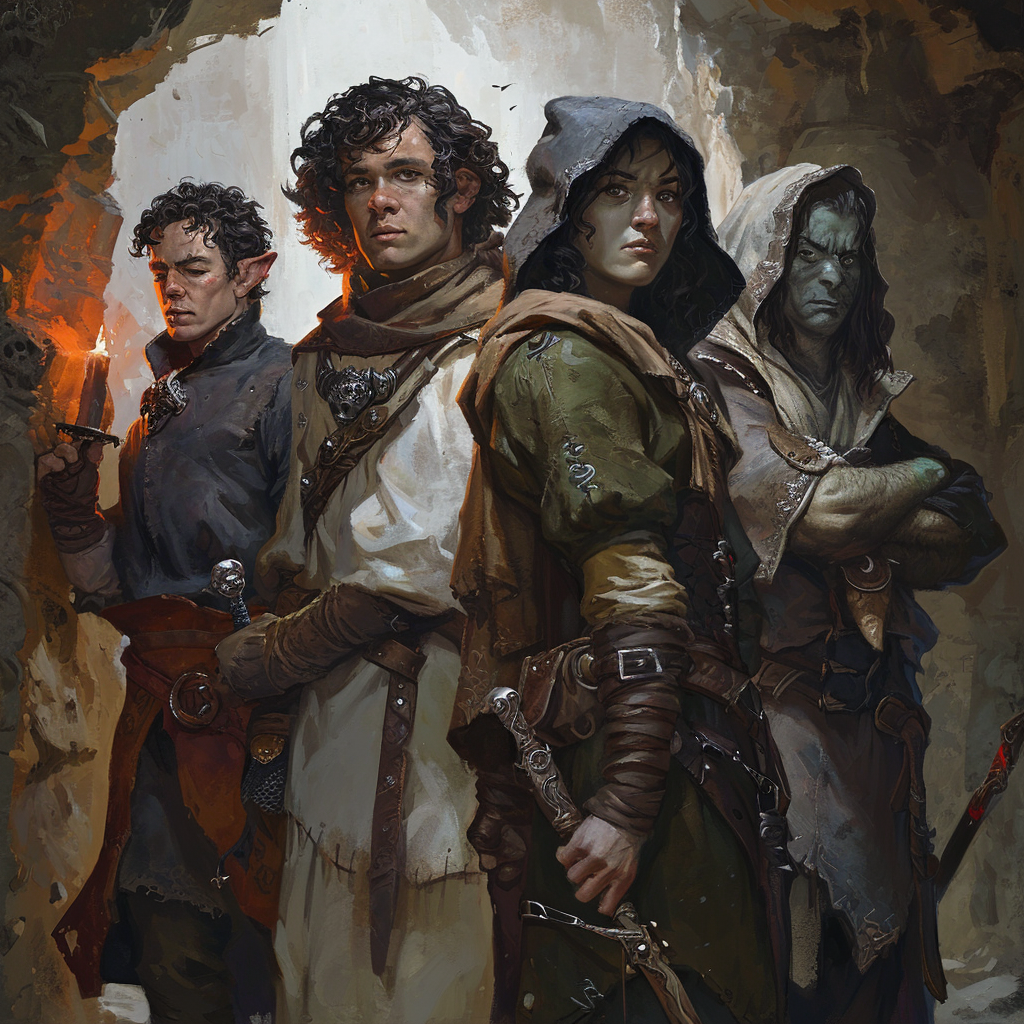 Brave and Diverse DND Adventurers