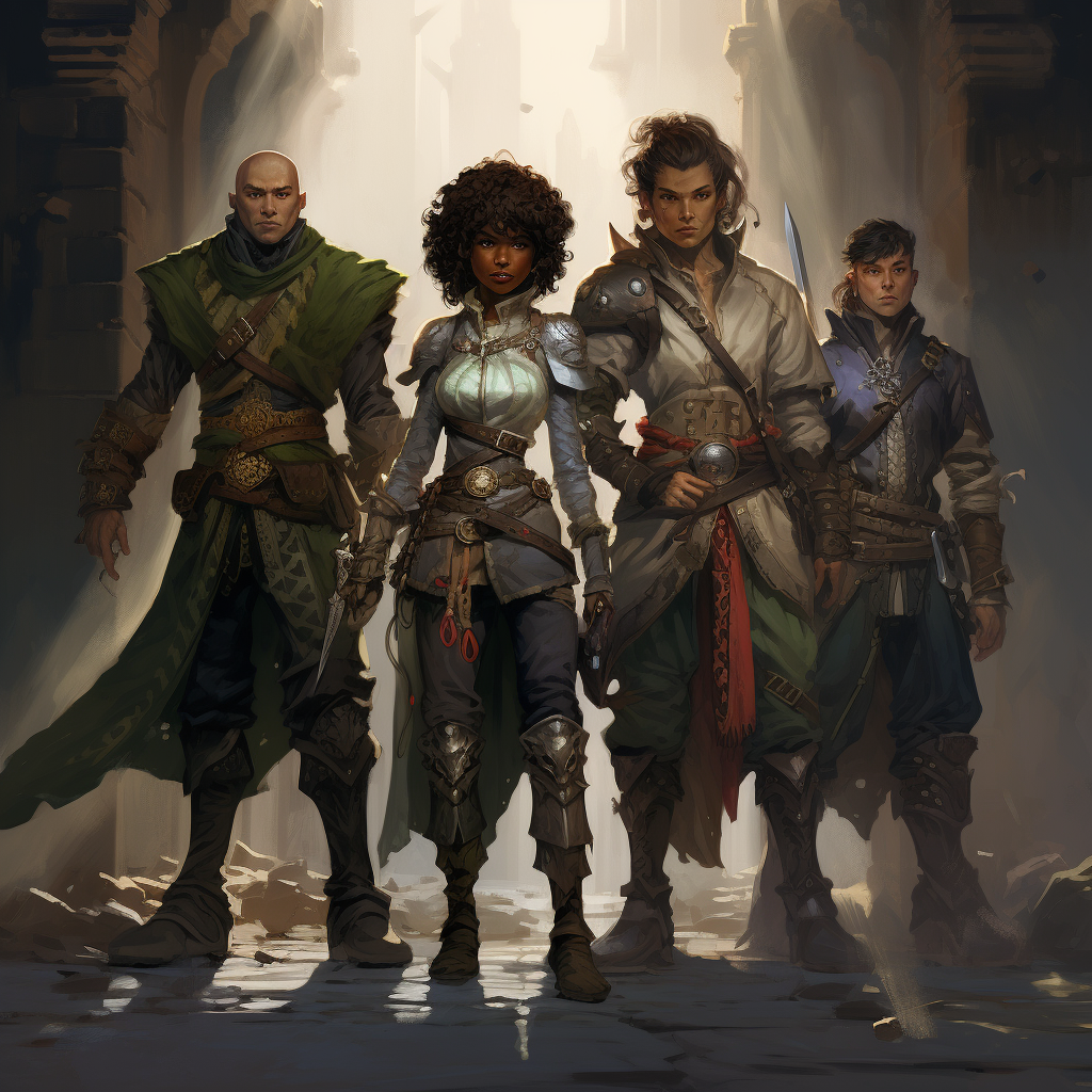 Group of Adventurers on a Quest