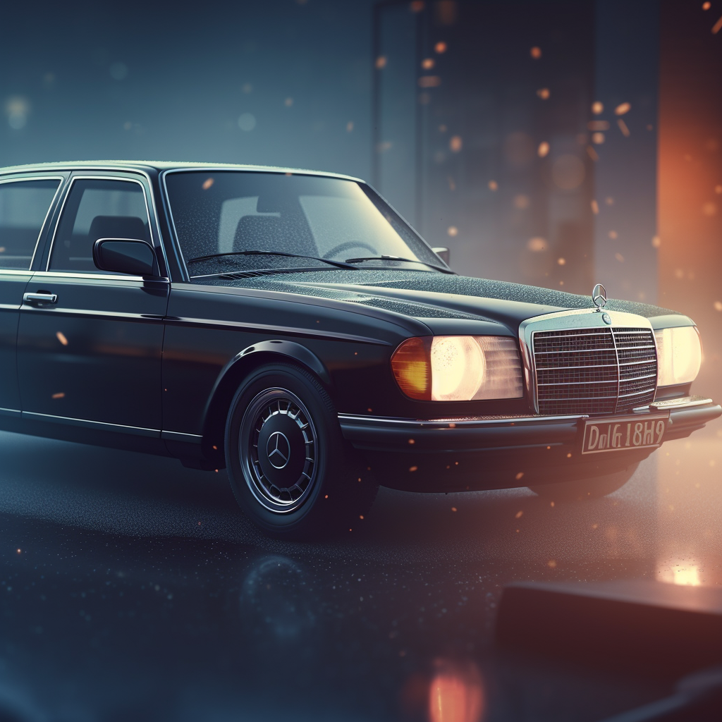 Classic 80's Mercedes W123 Advertisement