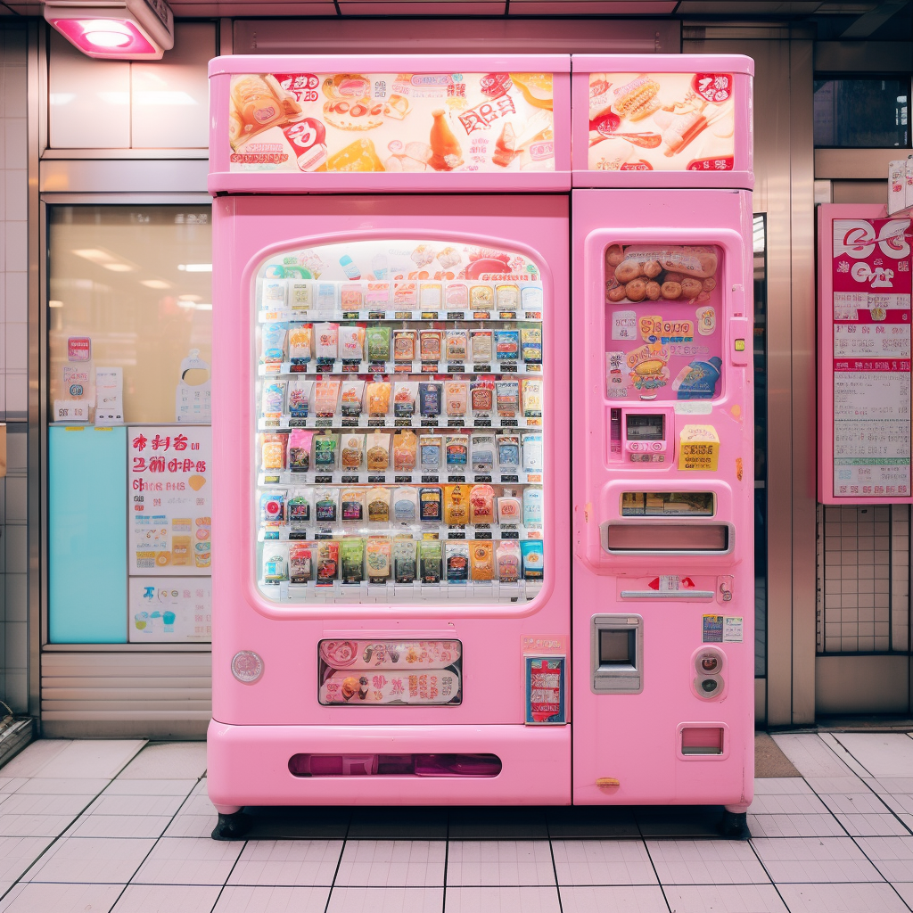 Cute Japanese Style Vending Machine