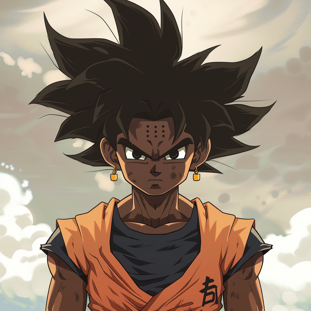 African American Goku Character Power