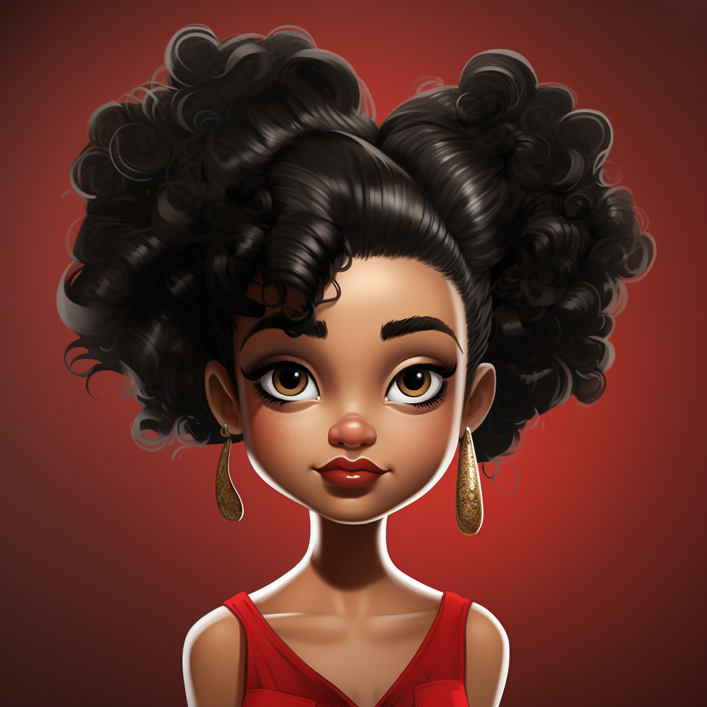 African American Betty Boop Illustration