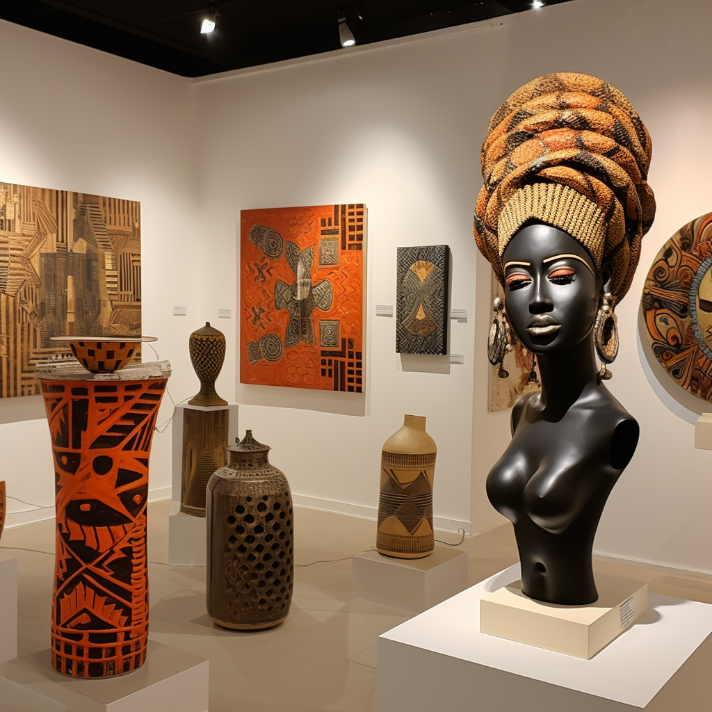 African cultural forum exhibition in Riyadh