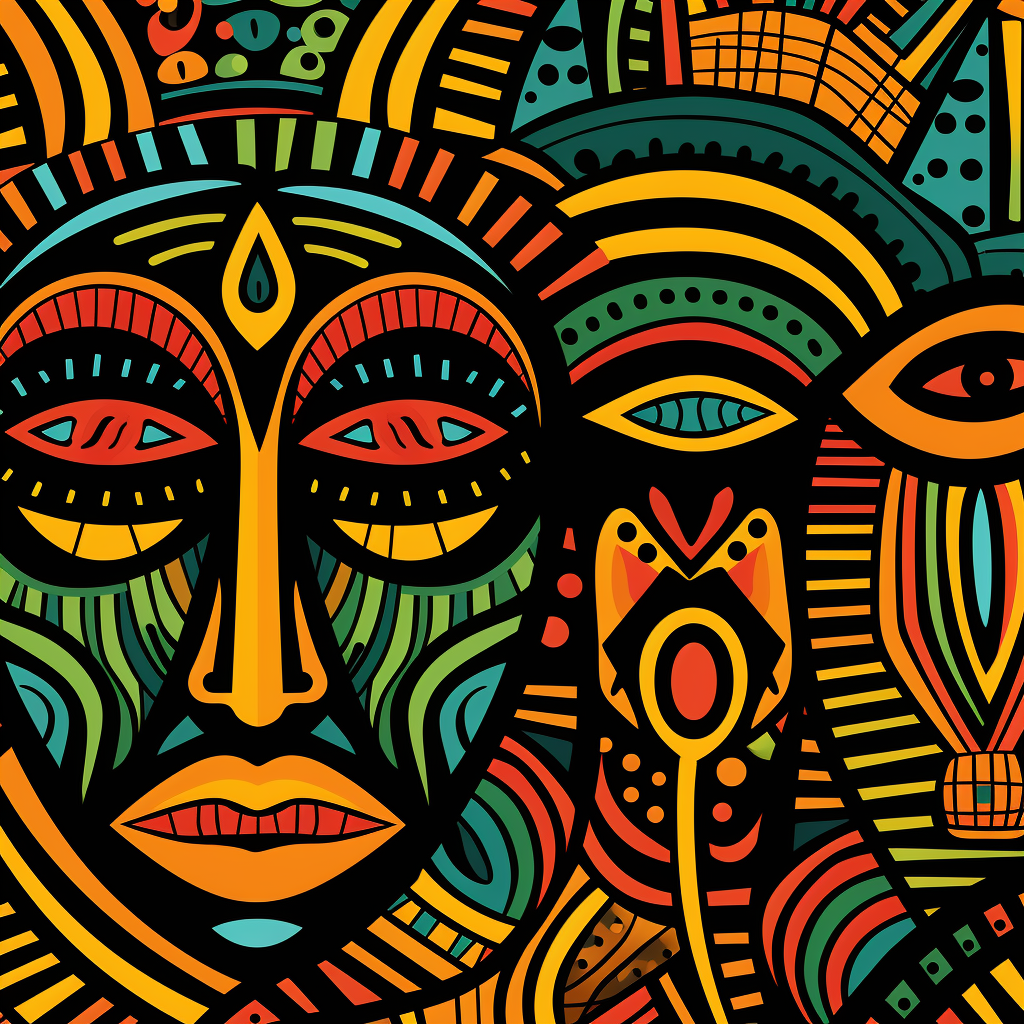 Stylish African print pattern design