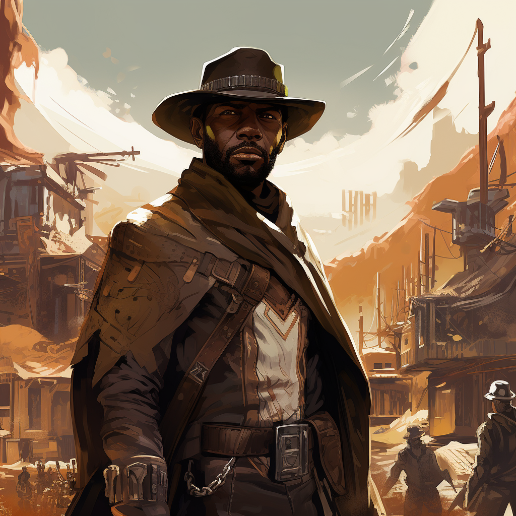 Mark Rogers in African Sci-Fi Cowboy attire