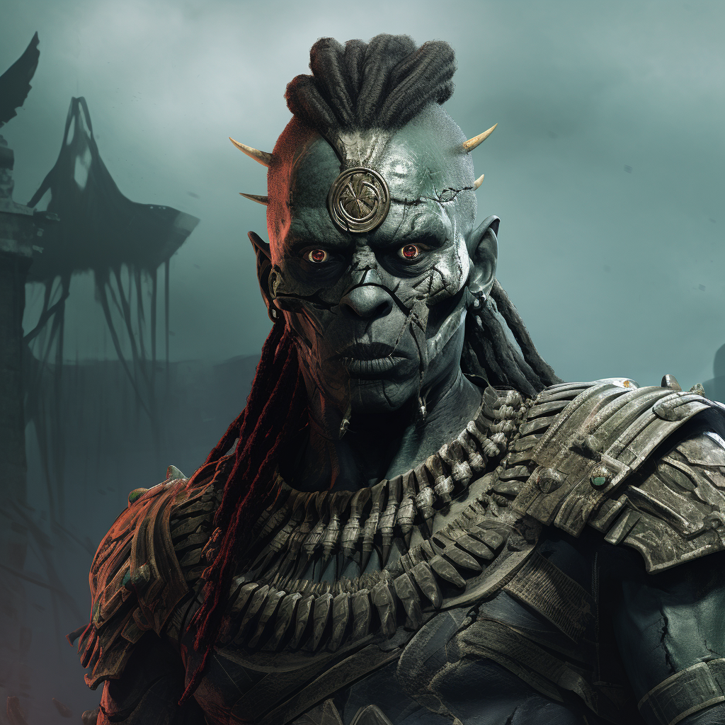 Zombie African Warlord Fantasy Art