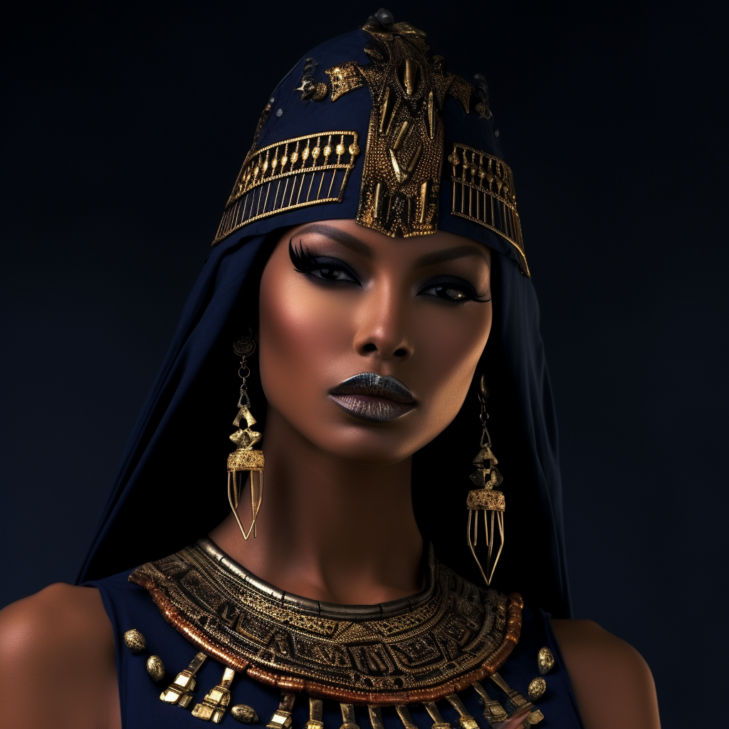 Beautiful African Nubian Woman Pharaoh