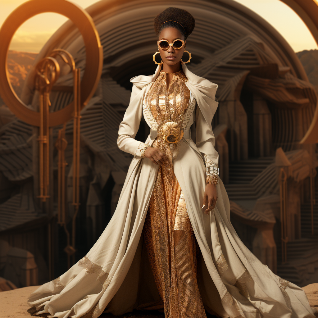 Fashion-forward Afrofuturistic outfit inspiration