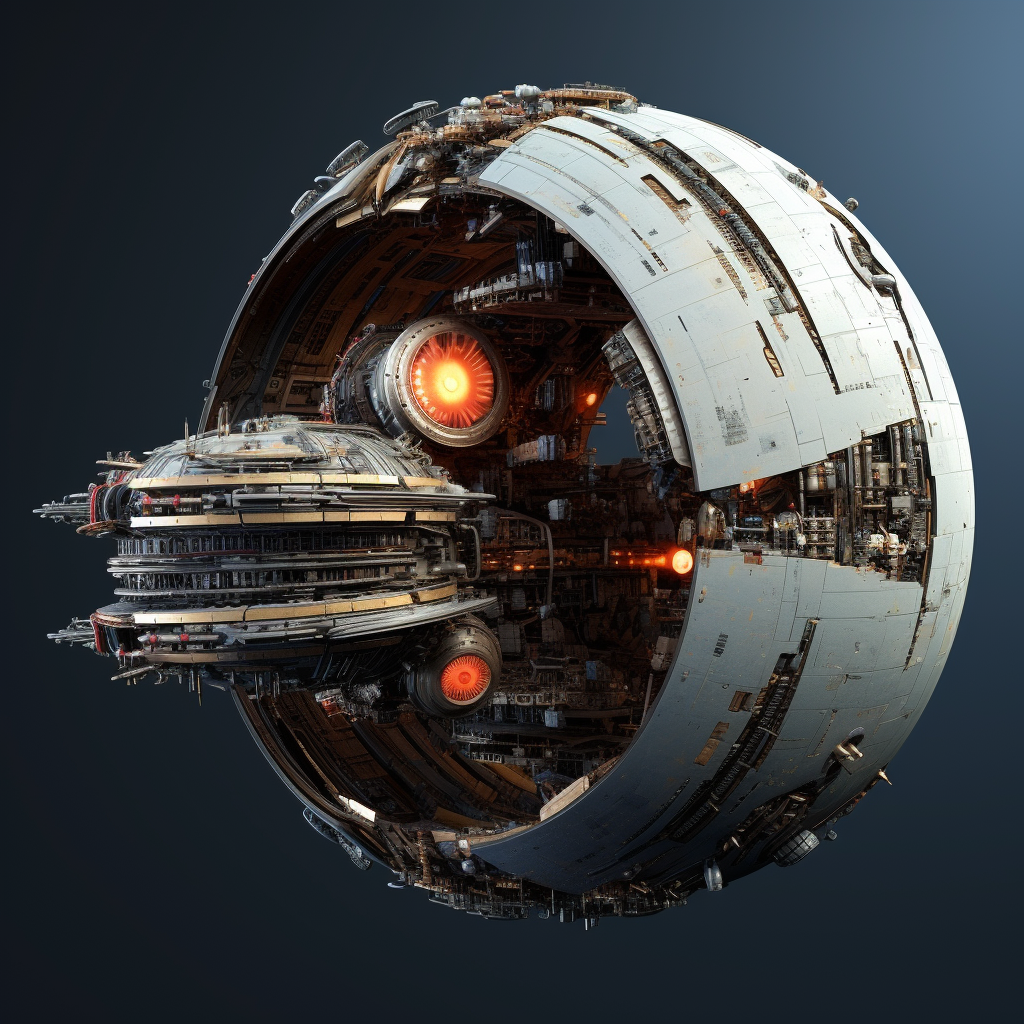 Aggressive Starship Half Sphere Design