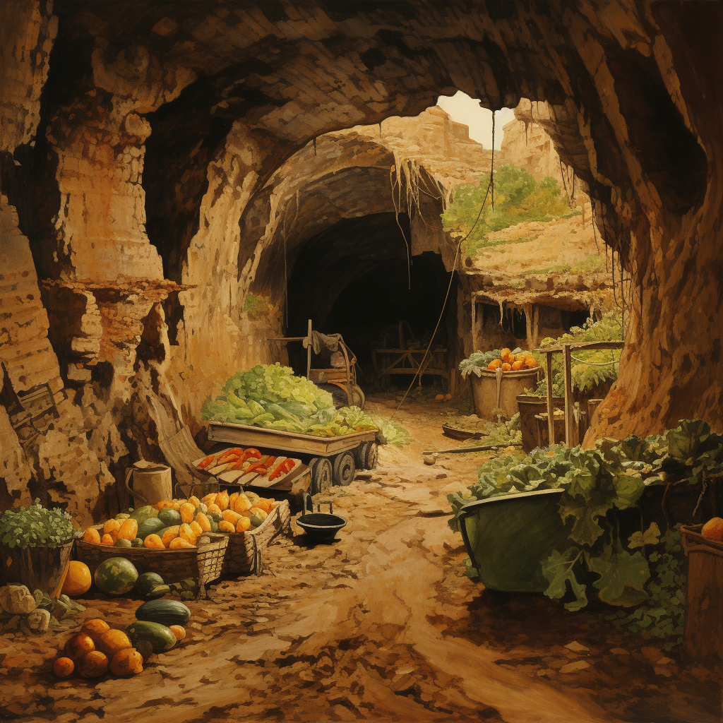 Agriculture in a Cave