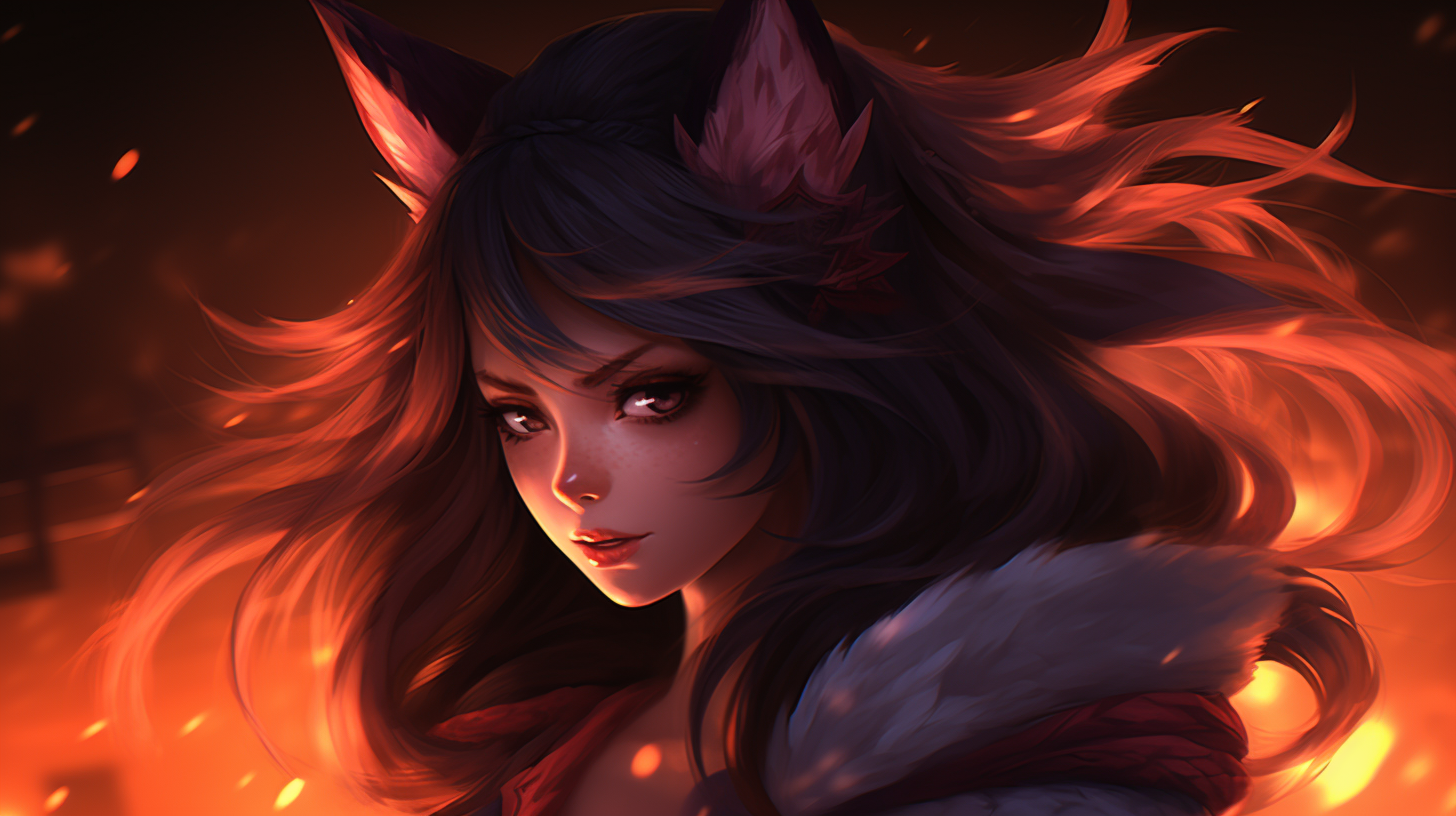 Ahri from League of Legends artwork