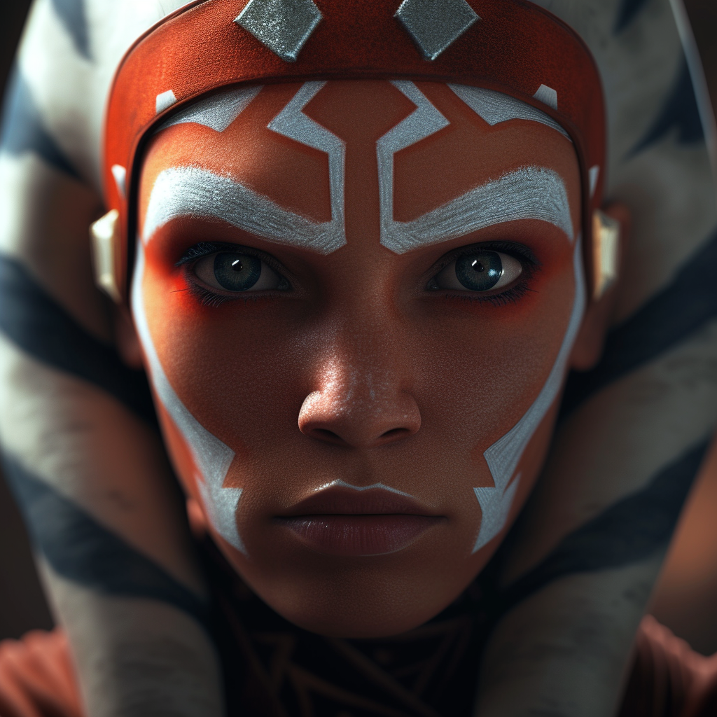 Young Ahsoka Close-up Visualization