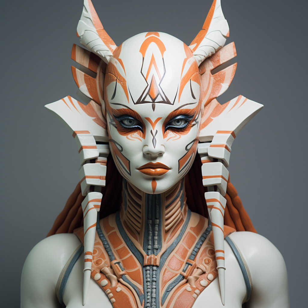 Exquisite Ahsoka Porcelain Figure for Display