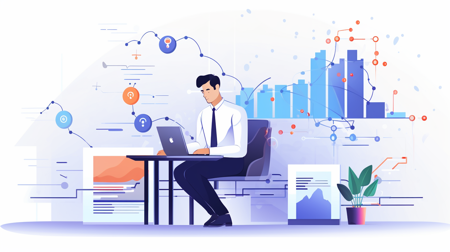 AI and Data Driven Company Illustration