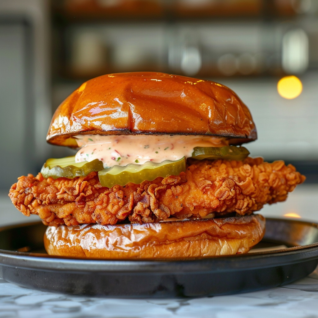 Tasty Air Fried Chicken Sandwich