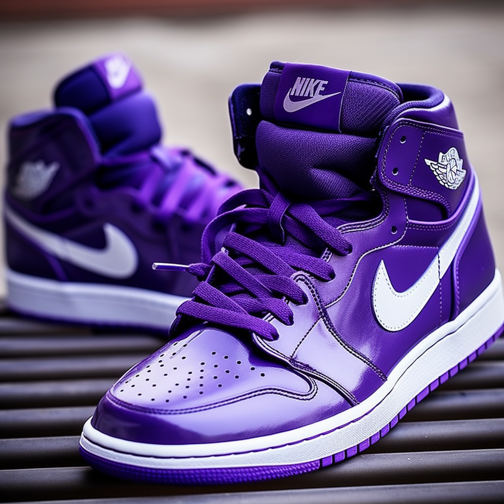 Air Jordan Purple Color Sneakers