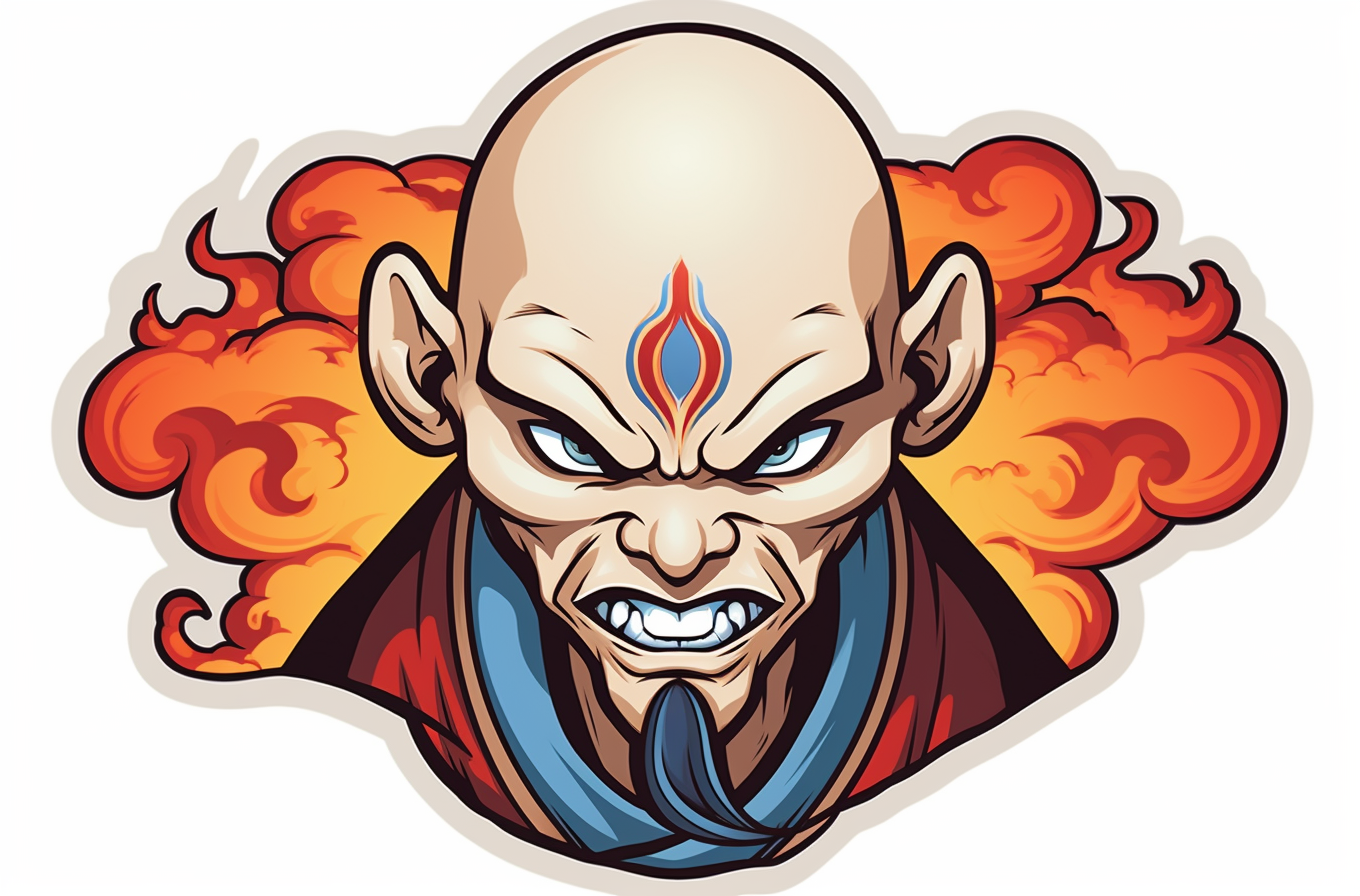 airbender tattoo sticker design