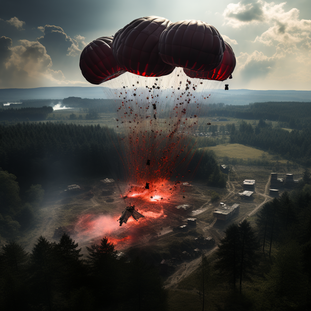 Airdrop being dropped on DayZ at military location