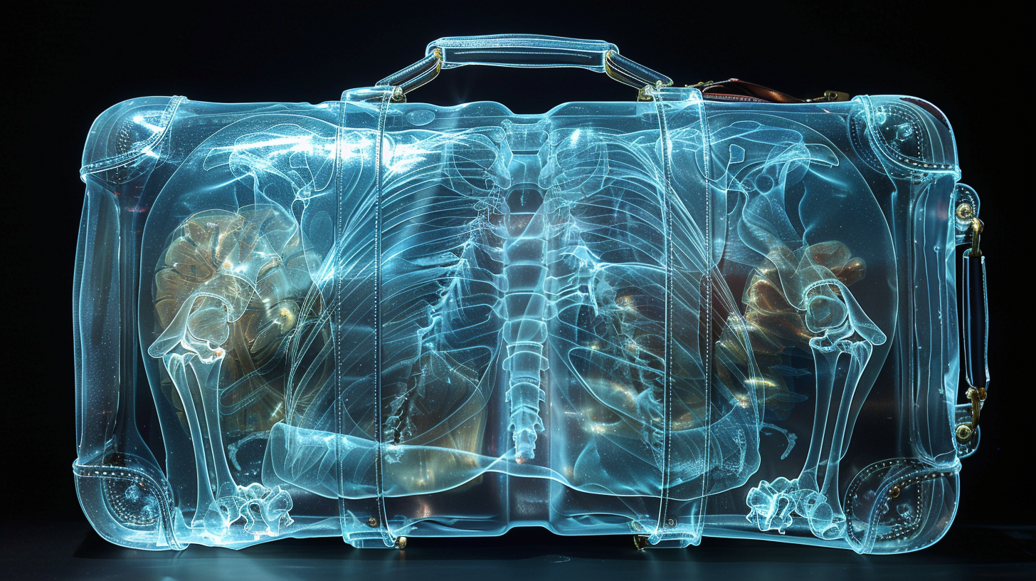 airport luggage x-ray scan