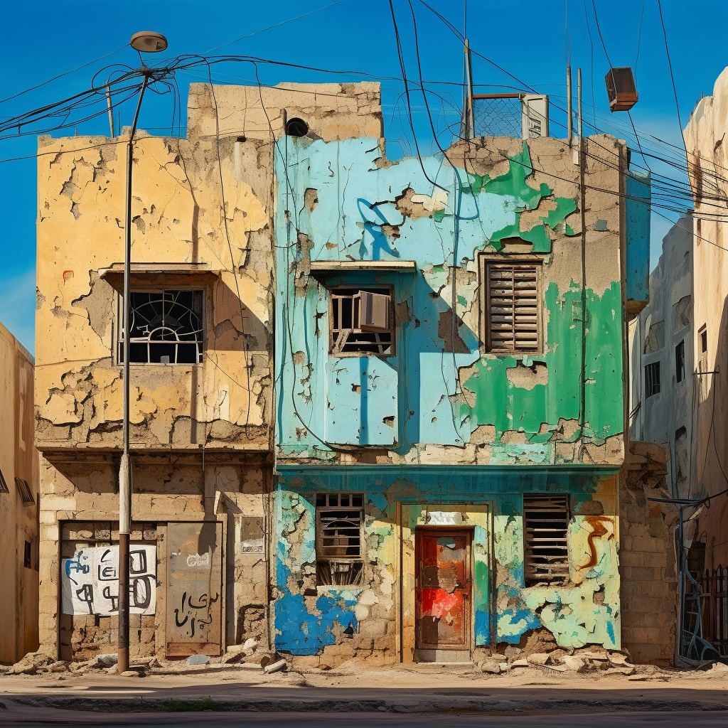 Old Jeddah buildings with beautiful roshan windows