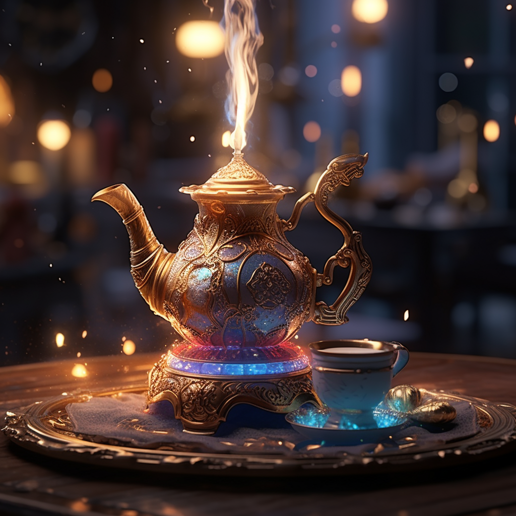 Aladdin's Lamp Brewing Coffee Magic