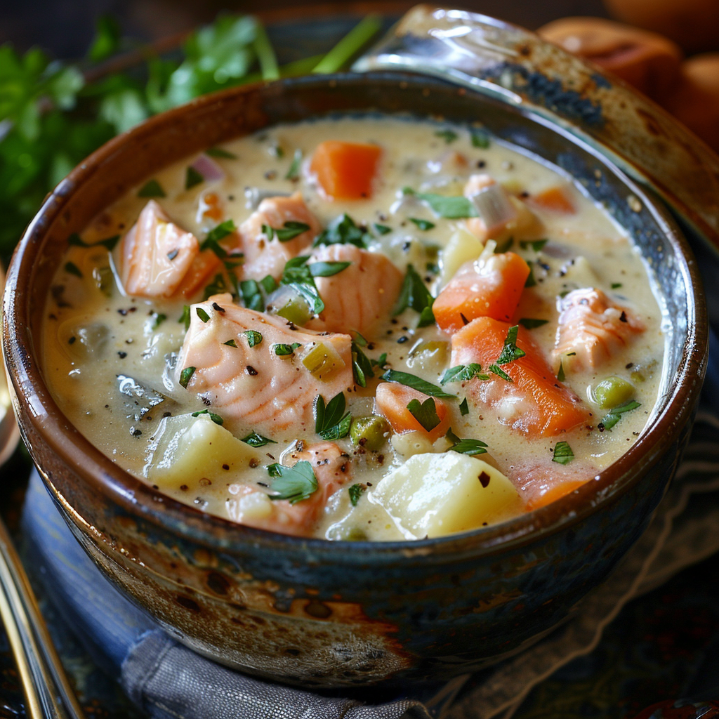 Wild Alaska Salmon Chowder Bowl