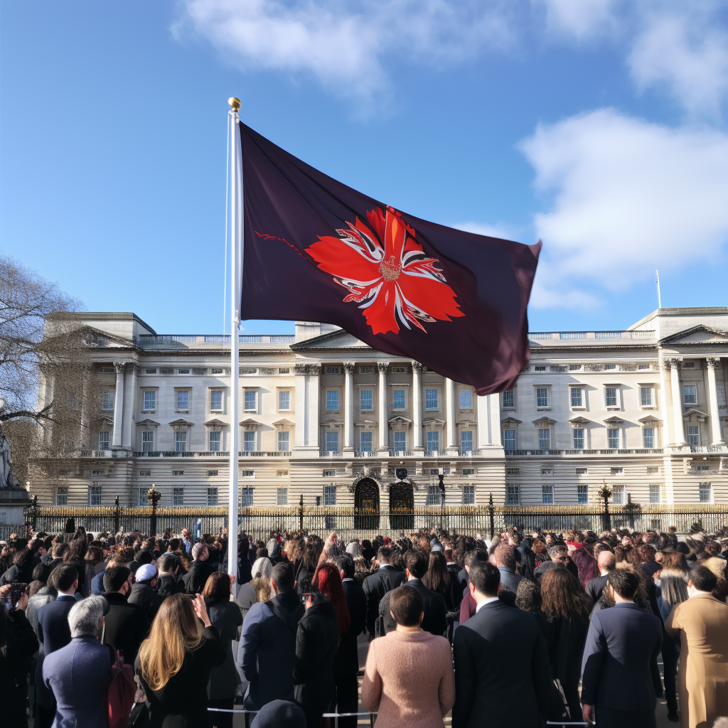 Albanian flag being celebrated