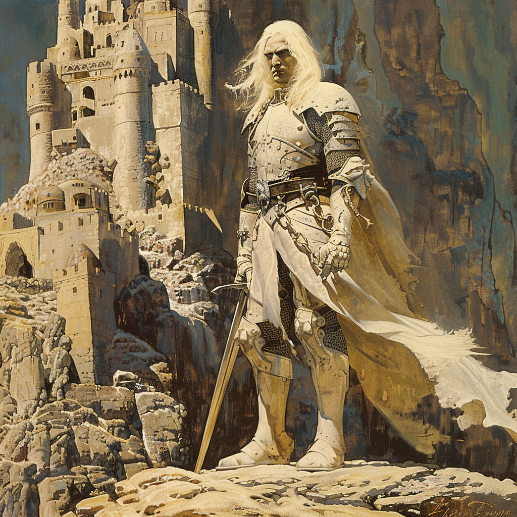 Albino Emperor Fantasy Illustration