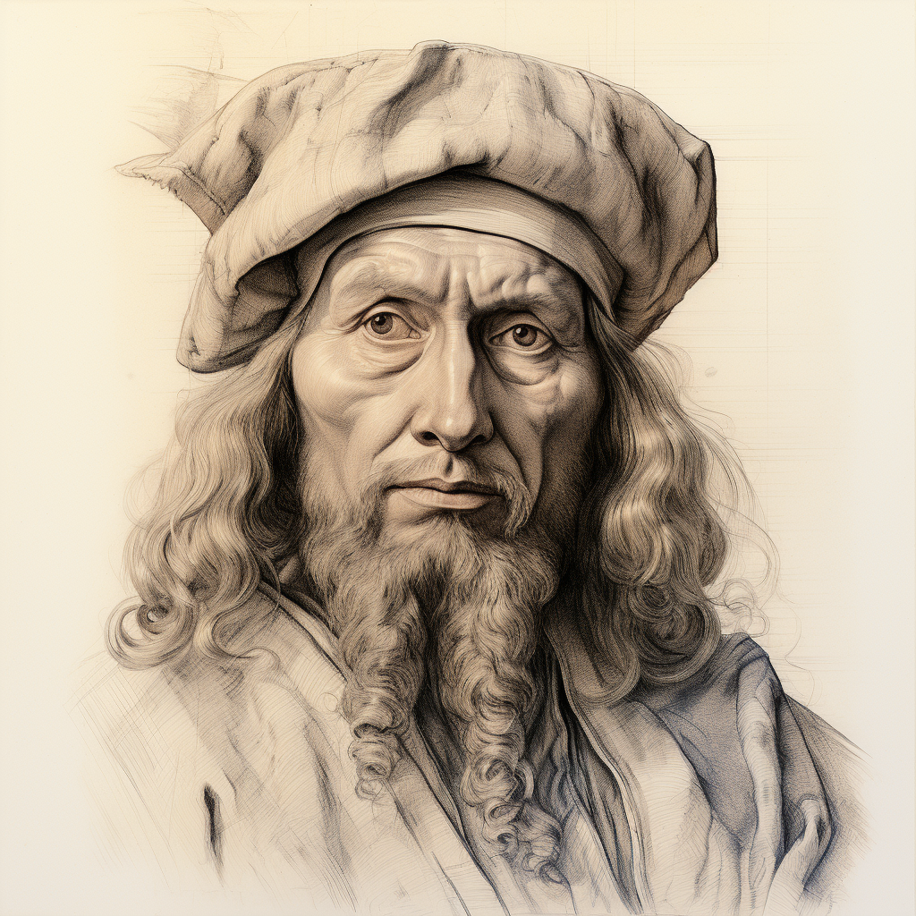 Stunning sketch image in Dürer style