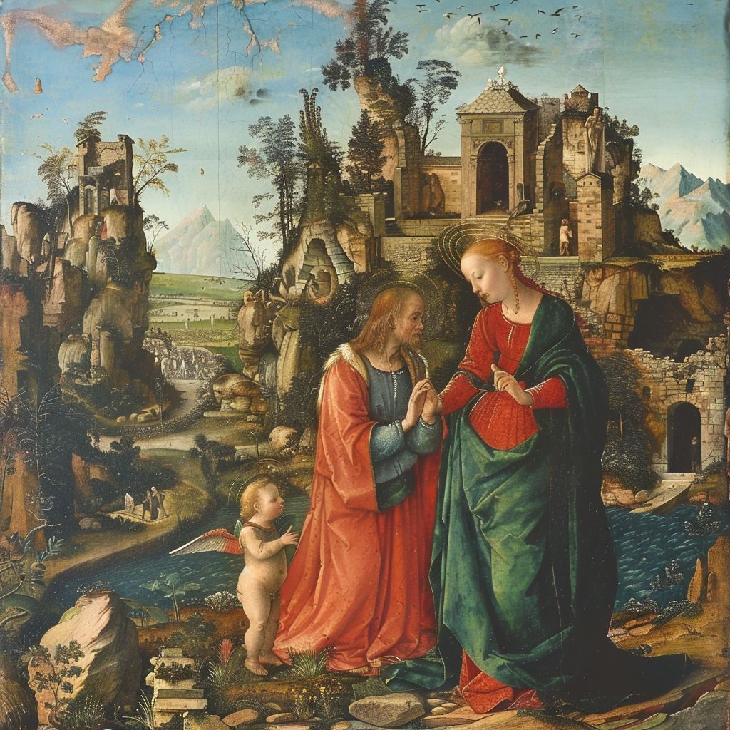 Albrecht Durer Tritone Style Painting