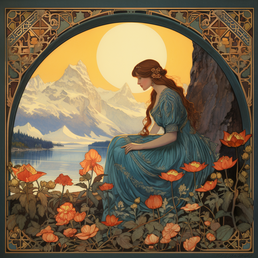 Art Nouveau album cover August Swiss