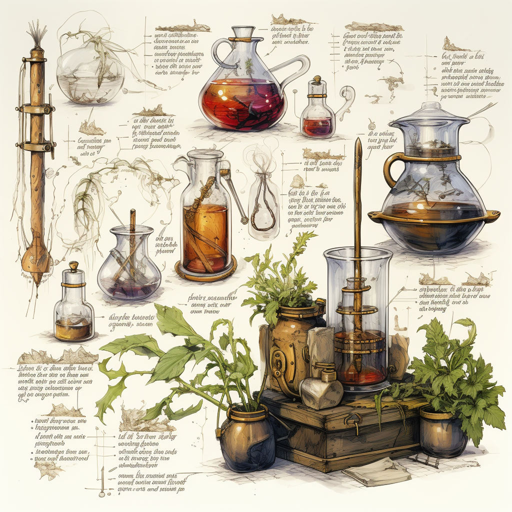 Alchemist herbs RPG item book notes