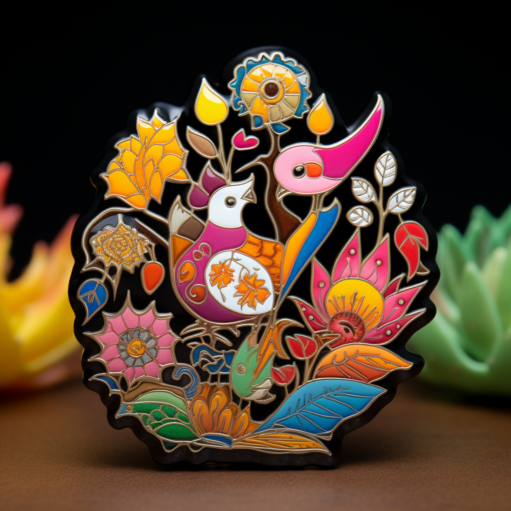 Seasons Themed Alebrijes Lapel Pin