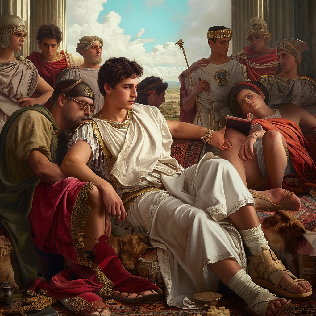 Alexander the Great at 14 with Friends