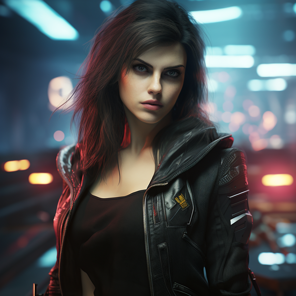 Stunning Alexandra Daddario in Cyberpunk 2077