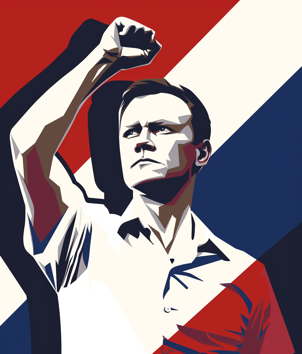 Alexei Navalny protest poster style