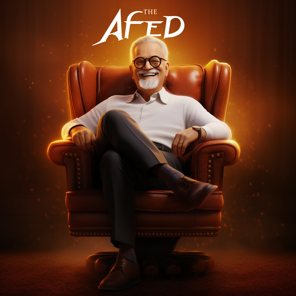 Man sitting on a chair in Alfred movie poster