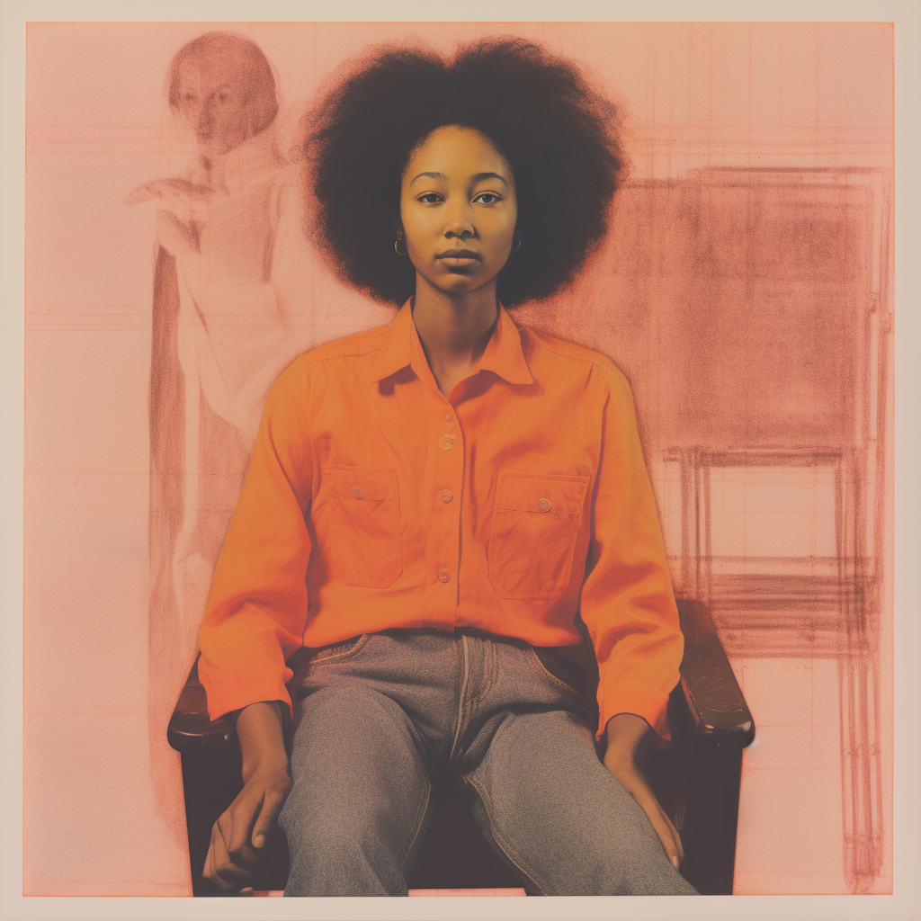 Alice Walker in normcore risograph print