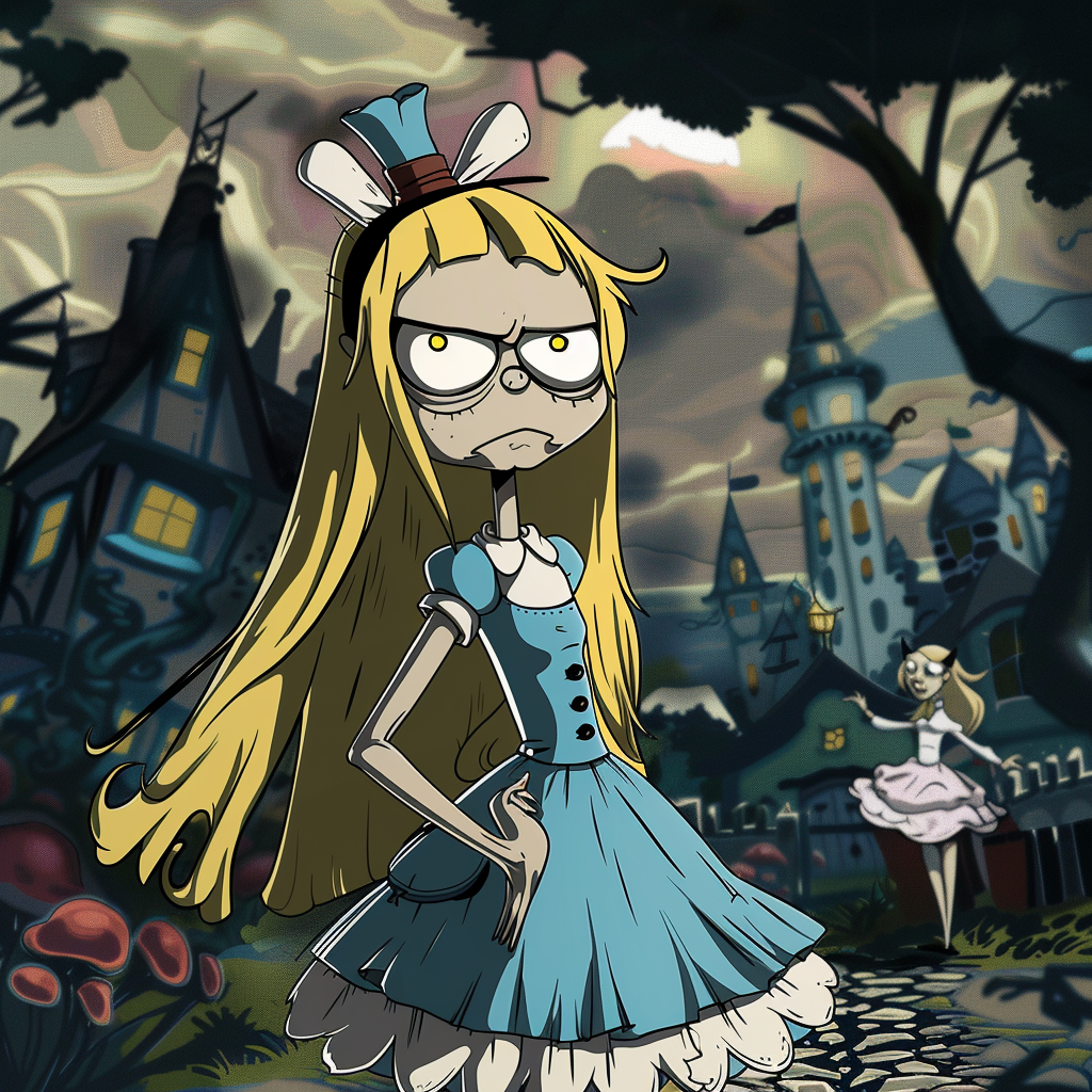 Alice Wonderland Groening Style