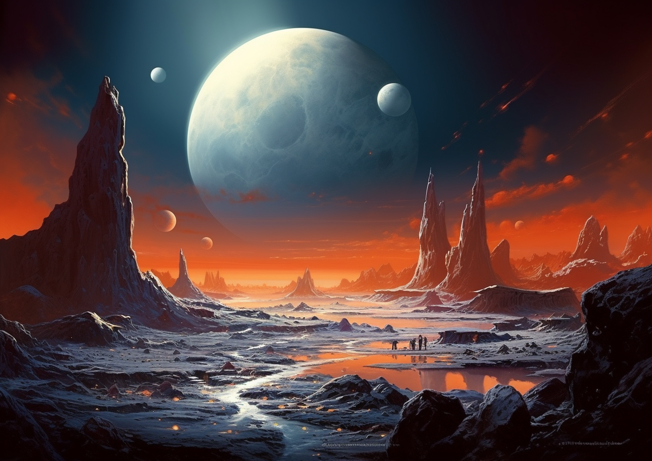 Fantasy Artwork of Alien Planet