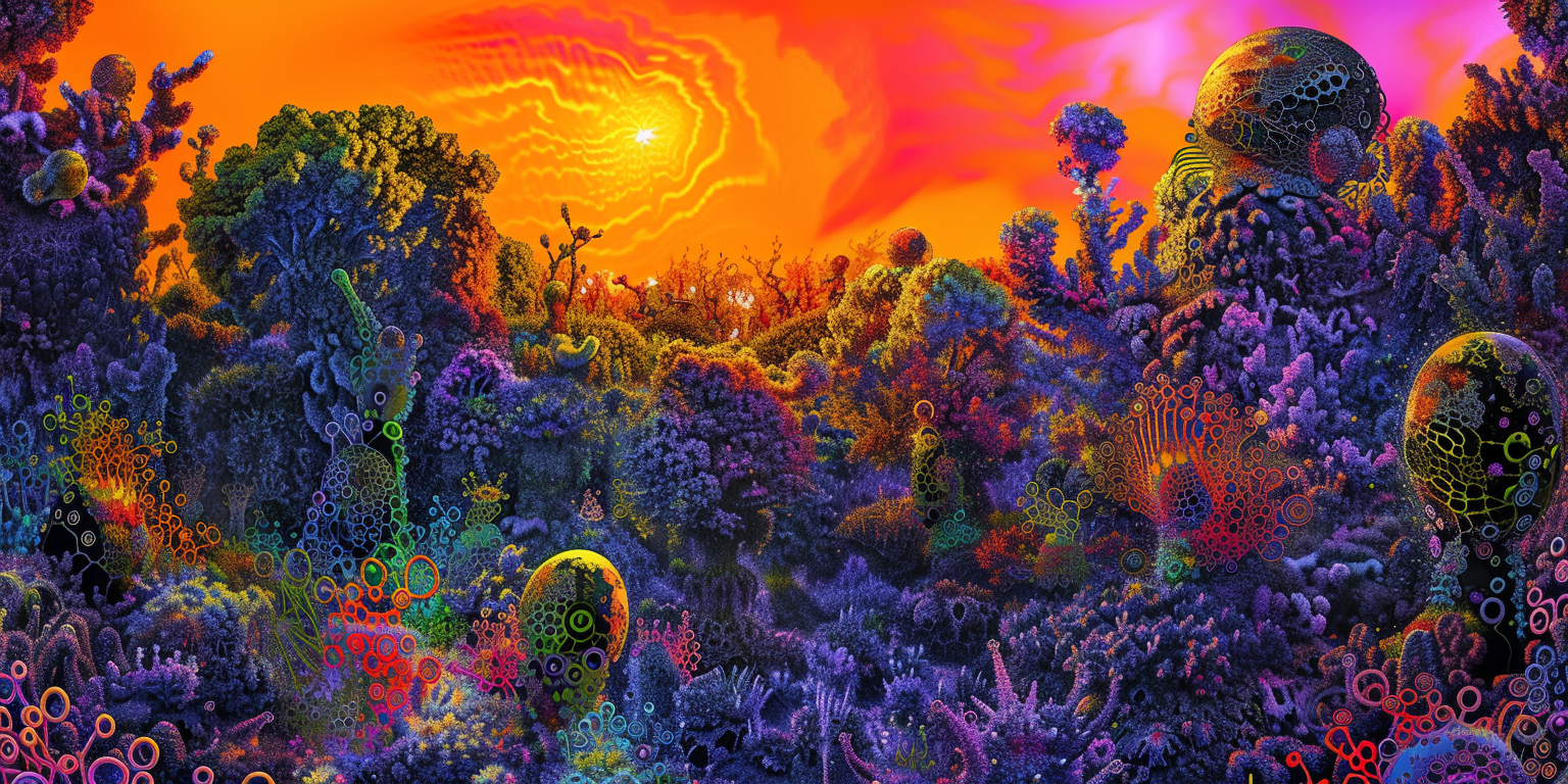 Alien planet jungle composition by Larry Carlson