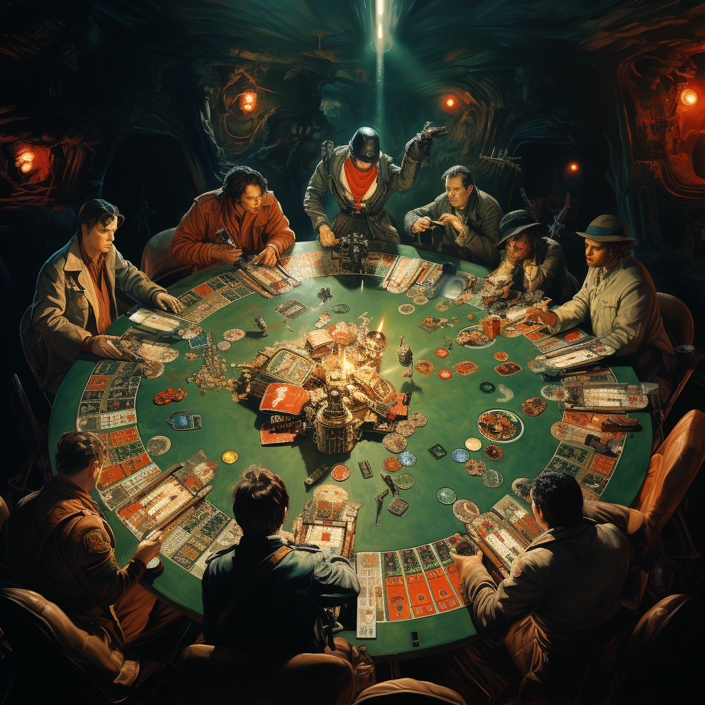 Aliens and Astronauts Engage in Intergalactic Poker