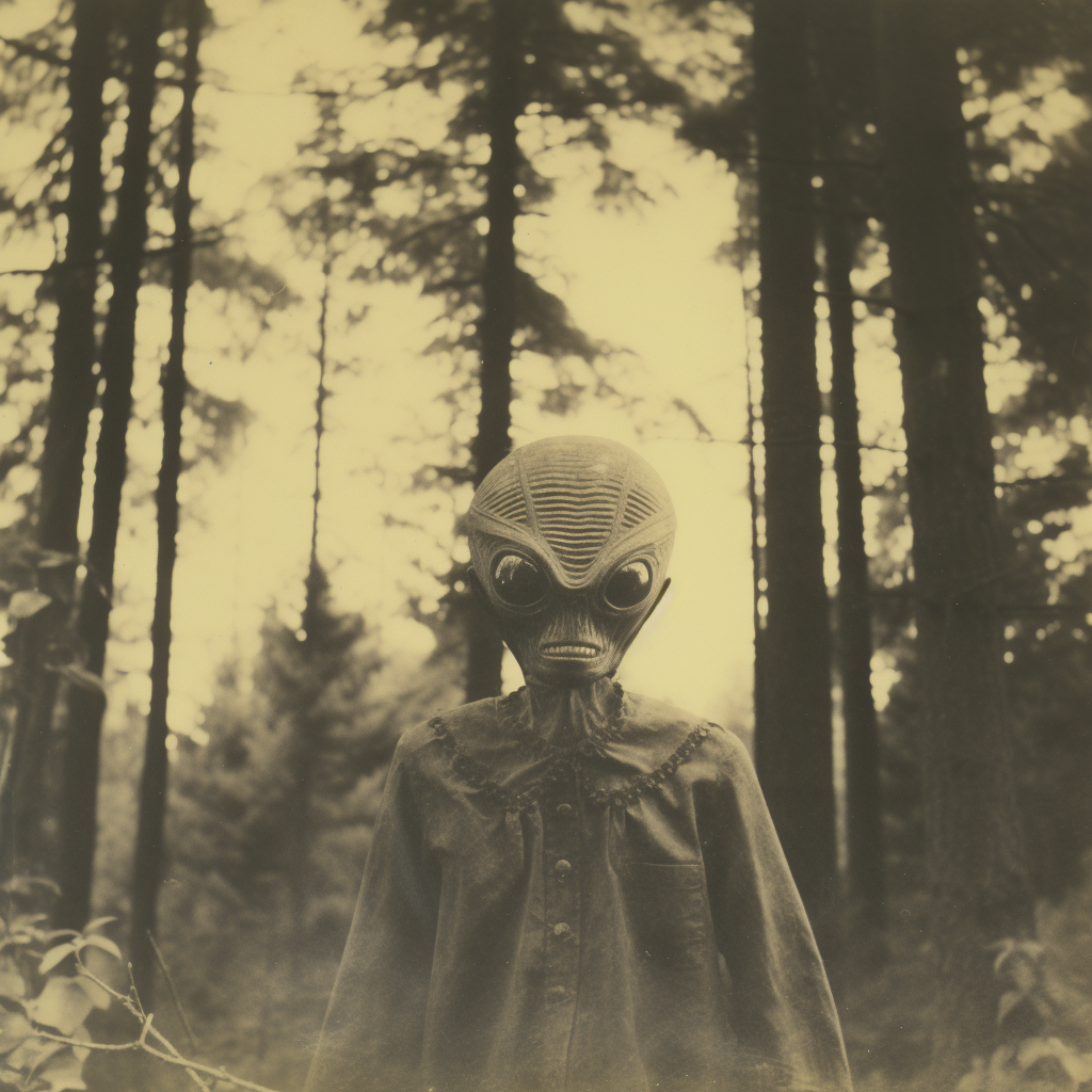 Aliens hiding in the woods